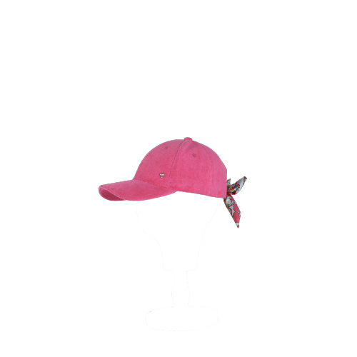 Casquette en éponge noeud tissus fantaisie - CASKY  Rose