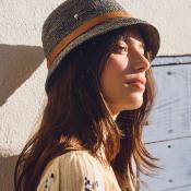 Chapeau en crochet forme vintage – FOLISOA Ecru