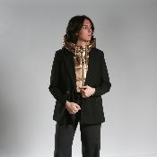 Plastron doudoune avec capuche- DOUNILLE Argent