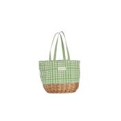Panier isotherme imprimé vichy tendance - VICHIC Vert