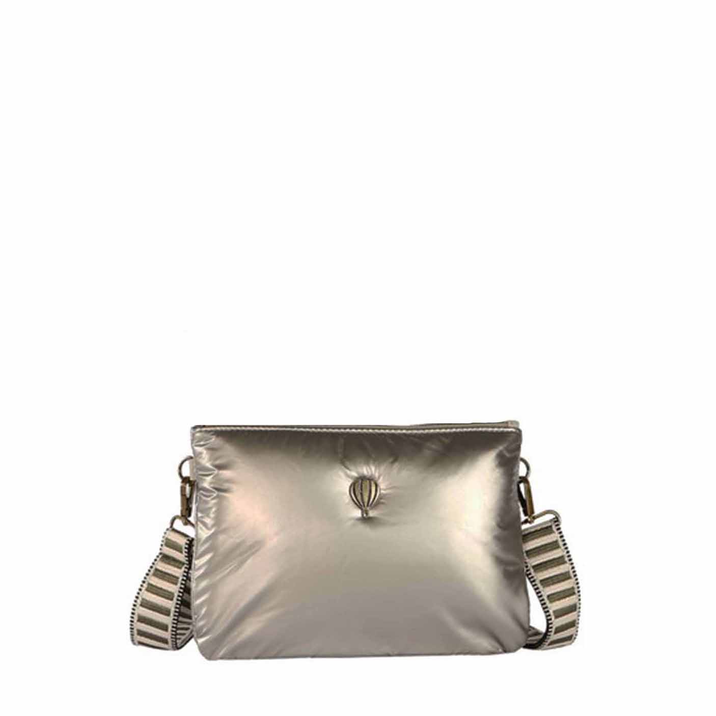 Sac manchon metallisé tendance - MANIDILLE Argent