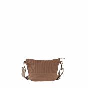 Sac velour cotelé avec 2 anses interchangeables tendance - DUVICA Moka