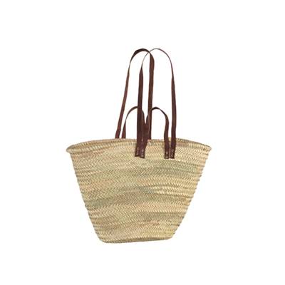 Panier de marché double anse en cuir - TAZA DB PC Naturel