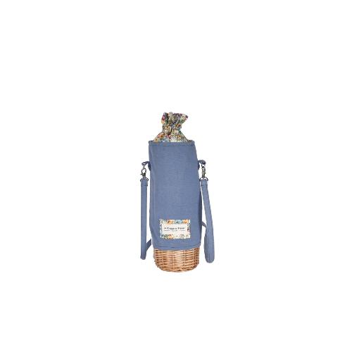 Panier isotherme porte-bouteille Liberty guinguette - VALY Bleu Jeans