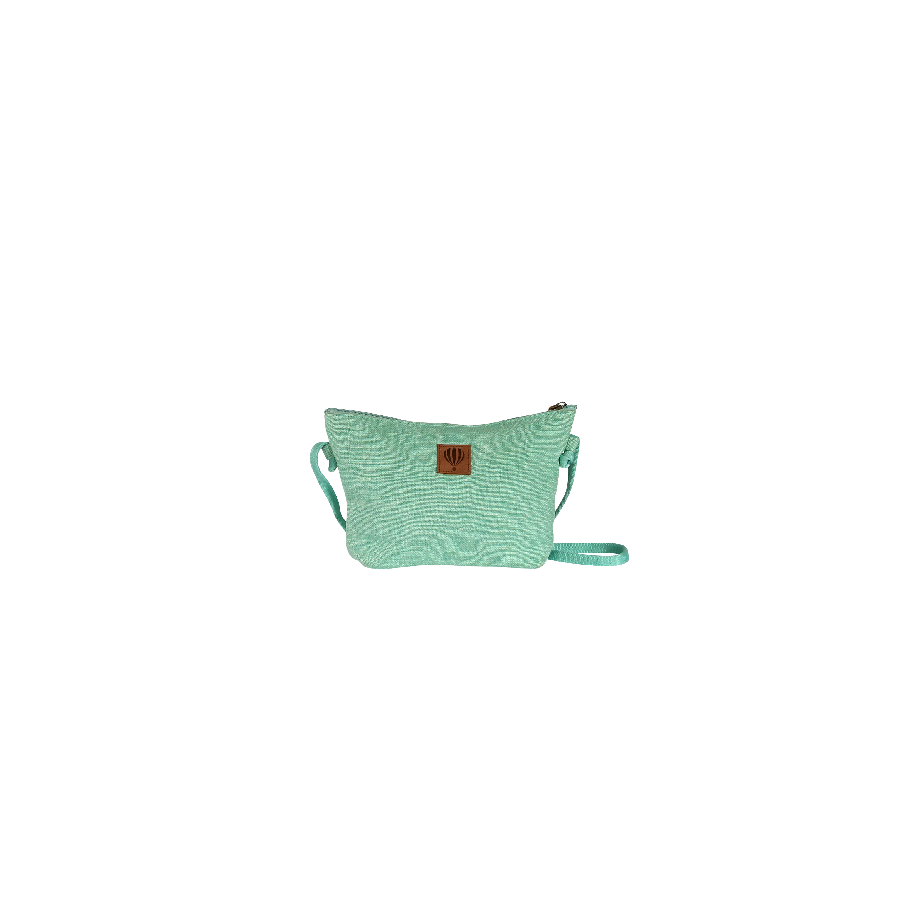 Porté travers tendance en jute colorée - FRIEDA Aqua