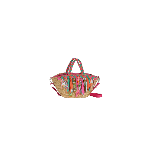 Panier tendance avec anses et franges fantaisie - PINATA Multico