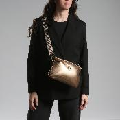 Sac manchon metallisé tendance - MANIDILLE Argent