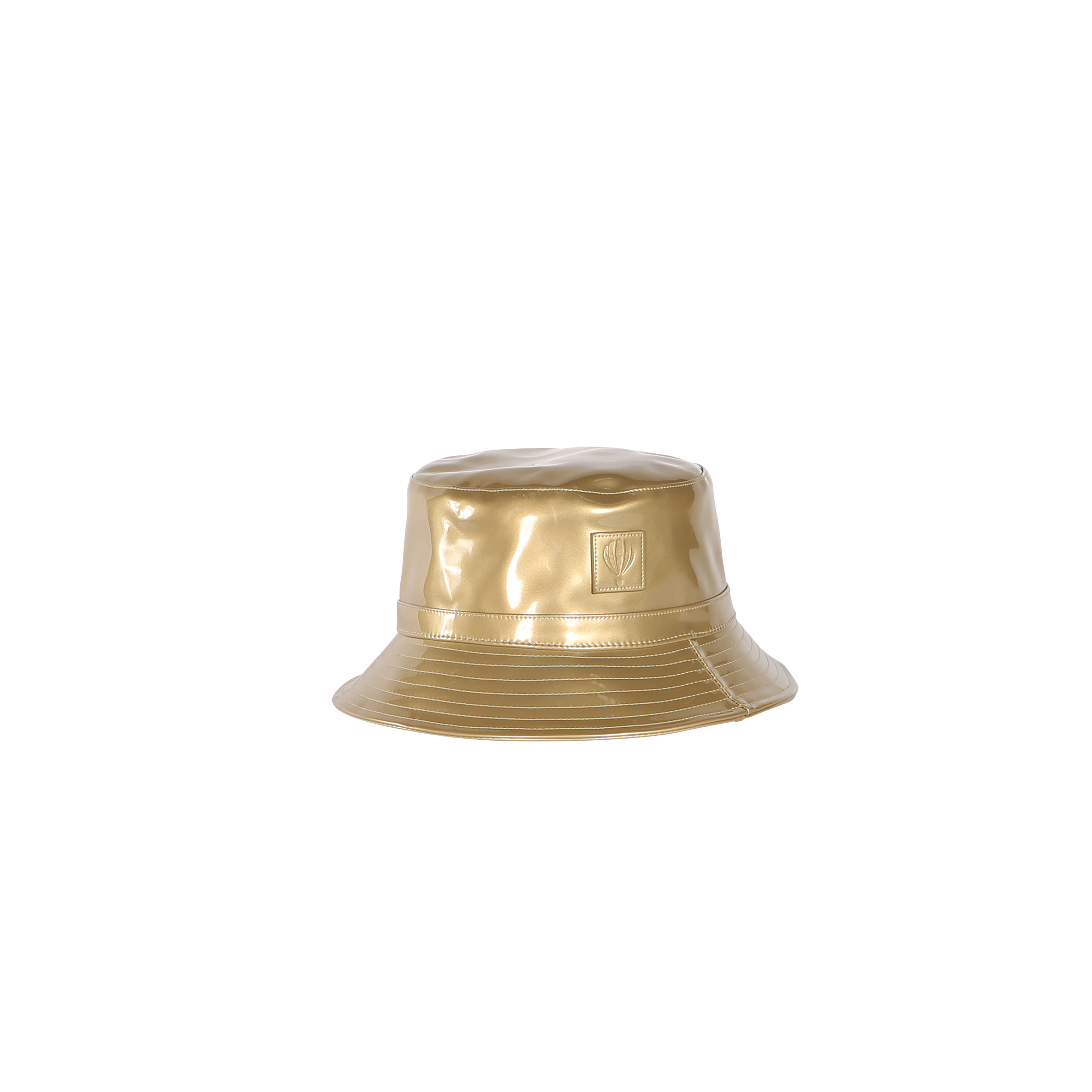 Trendy adjustable glossy material bucket hat - GLOSS