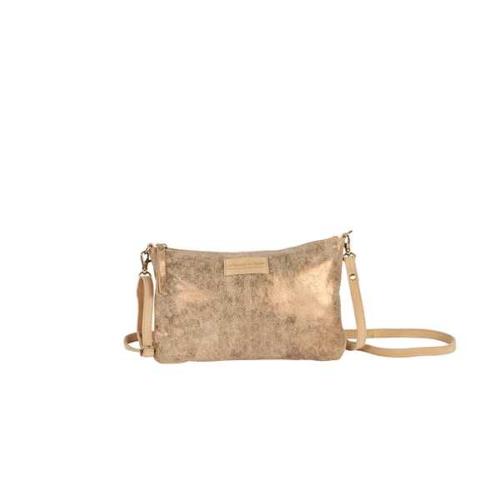 Pochette porté travers cuir irisé - LUMIERE Beige