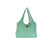 Cabas tendance en jute colorée - MARGARITA Aqua