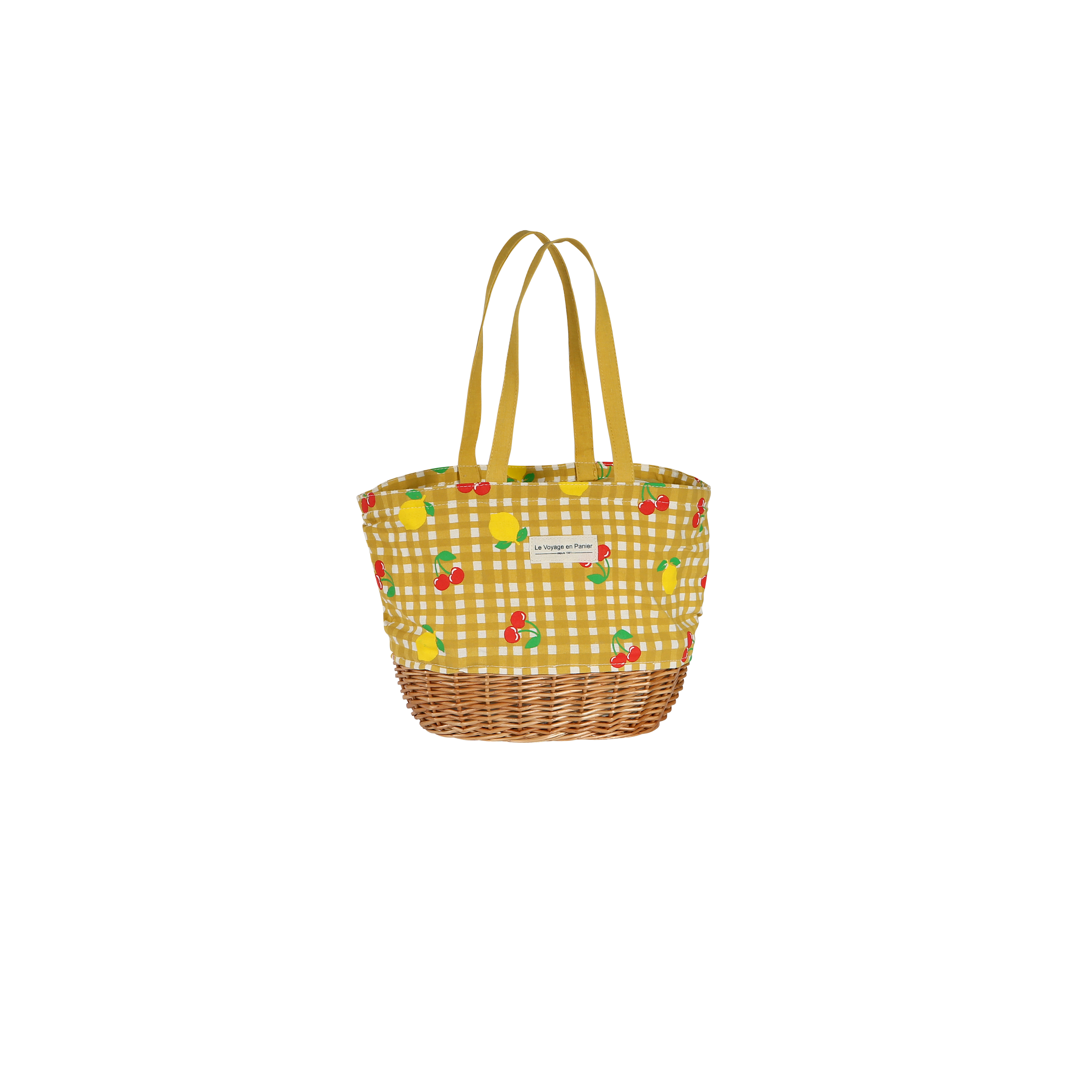Panier isotherme vichy fruit tendance - VICHYFRUIT Jaune
