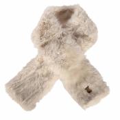 Echarpe doublé polaire effet fourrure tendance - COPELLI Ecru