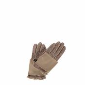 Gants tendance bimatiere effet caoutchouc - MANITCHOU Beige
