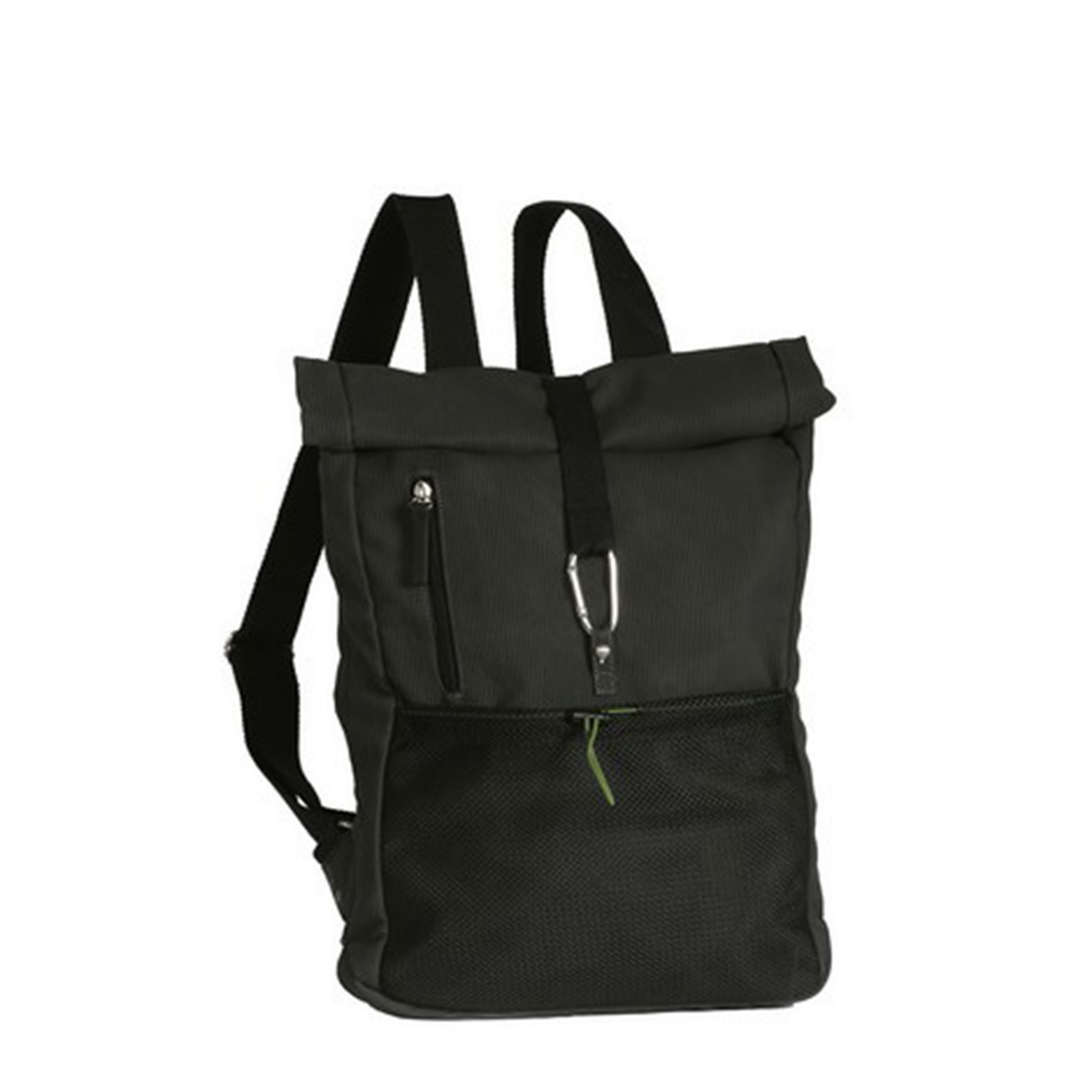 Sac à dos homme tendance effet caoutchouc - CONQUISTADOR Anthracite