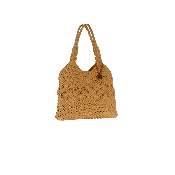 Sac à main porté épaule en corde macramé fait main - DEVOTA Beige