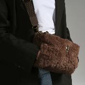 Sac manchon moumoute tendance - LAMANI  Moka