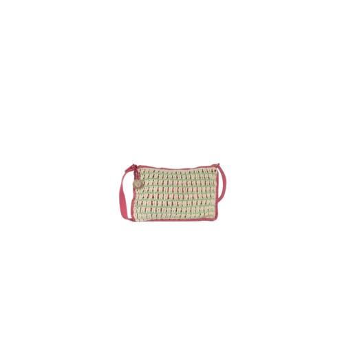 Porté travers en crochet coton contratsé tendance - COLORETTE Rose