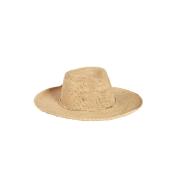 Chapeau raphia ajustable avec fil de lurex - WESTILUX Ecru