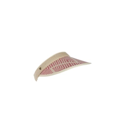Visière colorée tendance motif rayé - SOLINE Rose
